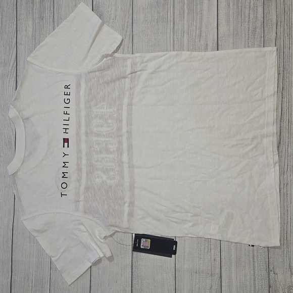 Tommy Hilfiger × NFL San Francisco 49ers T-Shirt White/Red Size M NWT - Picture 2 of 11